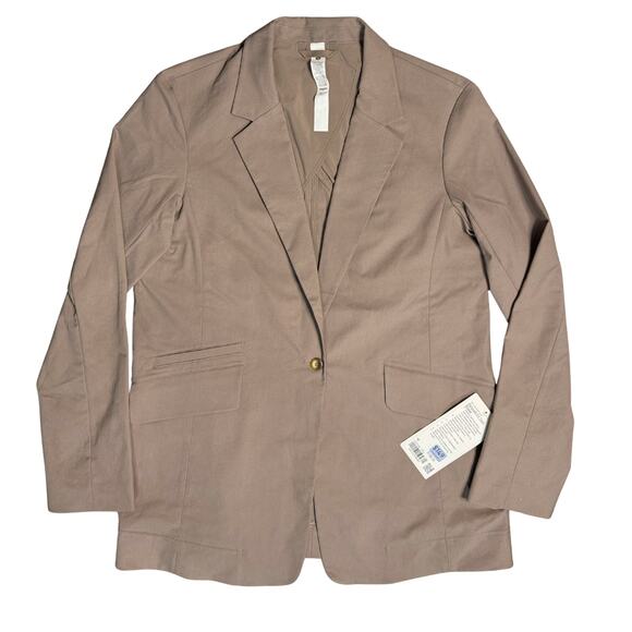NWT Lululemon Relaxed-Fit Twill Blazer – Taupetastic – Size M – Retail $198 - Picture 4 of 7